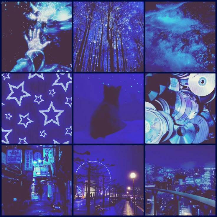 grainy royal blue